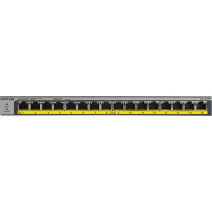 Netgear 16-Port 183W PoE/PoE+ Gigabit Ethernet Unmanaged Switch GS116PP-100NAS