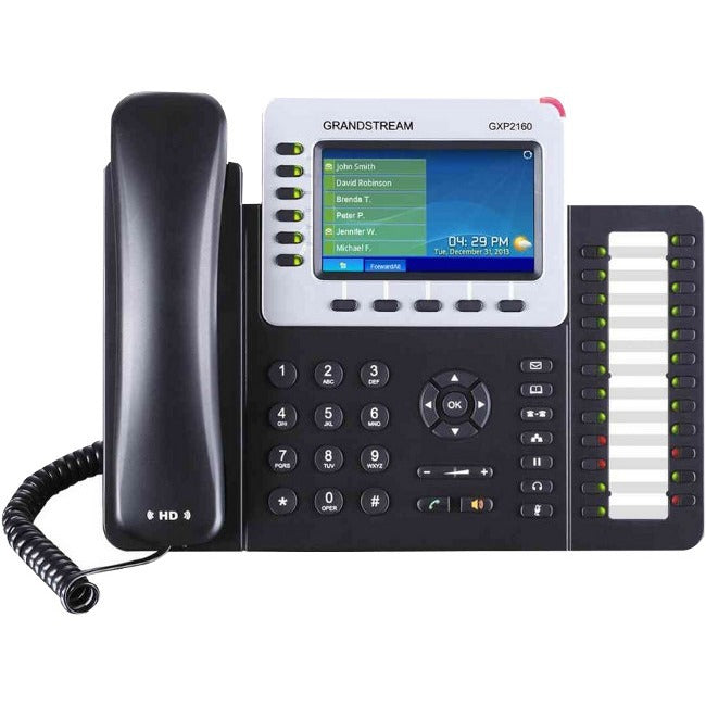 Grandstream GXP2160 IP Phone - Bluetooth - Desktop, Wall Mountable GXP2160