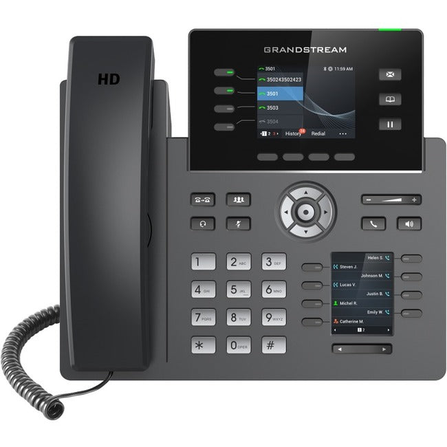 Téléphone IP Grandstream - Filaire - Filaire/Sans Fil - Wi-Fi, Bluetooth - Bureau GRP2614