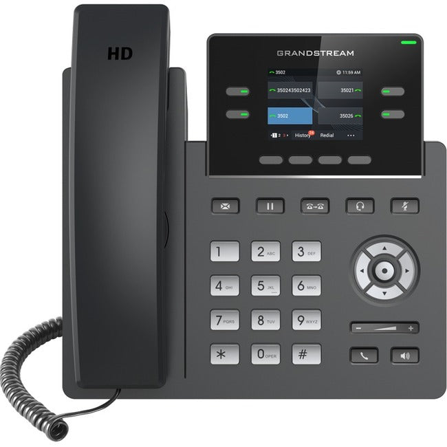 Téléphone IP Grandstream GRP2612 - Filaire - Filaire - Montage mural, Bureau GRP2612