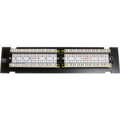 Panneau de brassage mural 12 ports 1U Cat 6 110 StarTech.com C6PANL4512