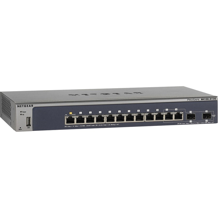 Commutateur géré NETGEAR 12 ports ProSAFE, GSM5212 GSM5212-100NES