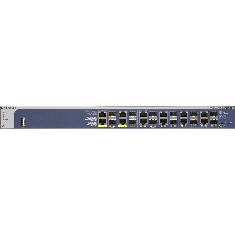 NETGEAR M4100 12GF Managed Switch, GSM7212F GSM7212F-100NES
