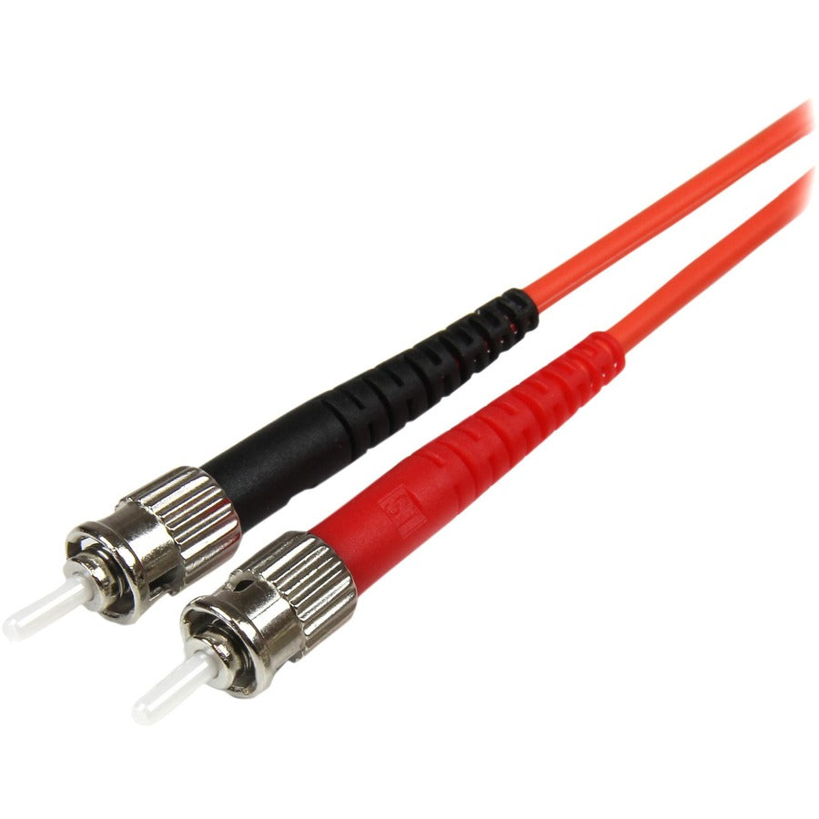 Câble à fibre optique StarTech.com 10 m - Multimode Duplex 50/125 - LSZH - LC/ST - OM2 - Câble de raccordement à fibre optique LC vers ST 50FIBLCST10