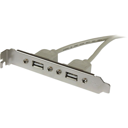 Adaptateur de plaque d'emplacement USB A femelle à 2 ports StarTech.com USBPLATE