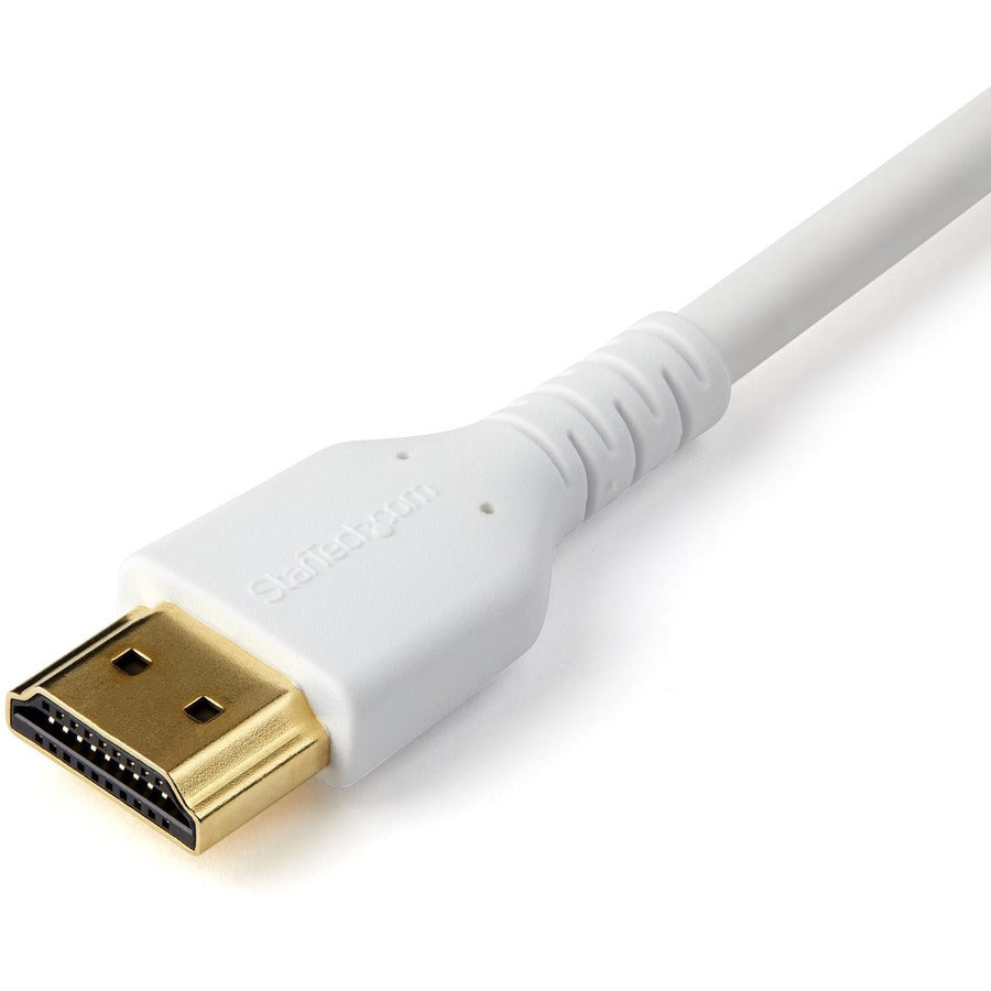 Câble HDMI 2.0 certifié de qualité supérieure StarTech.com de 2 m avec Ethernet - Câble de moniteur HDMI Ultra HD robuste et durable de 1,8 m haute vitesse UHD 4K 60 Hz HDR RHDMM2MPW