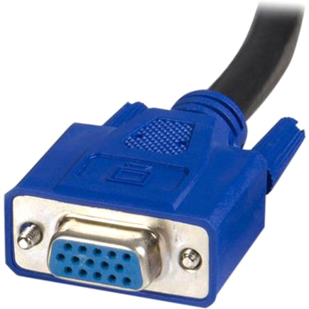 Câble KVM USB universel 2 en 1 de 3 m StarTech.com - Câble vidéo/USB - HD-15, USB Type B (M) à 4 broches - USB Type A à 4 broches, HD-15 - 10 SVUSB2N110