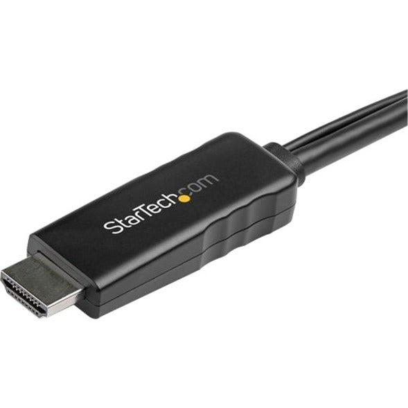 StarTech.com Câble HDMI vers DisplayPort 4K 30 Hz de 2 m - Câble adaptateur HDMI 1.4 vers DP 1.2 actif avec audio - Convertisseur vidéo alimenté par USB HD2DPMM6