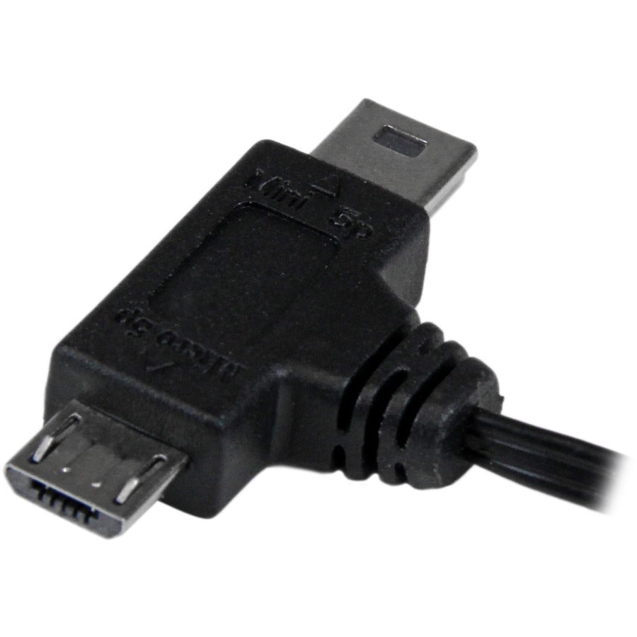 Câble USB rétractable StarTech.com de 2,5 pieds - USB vers Micro USB et Mini USB - M/M USBRETAUBMB