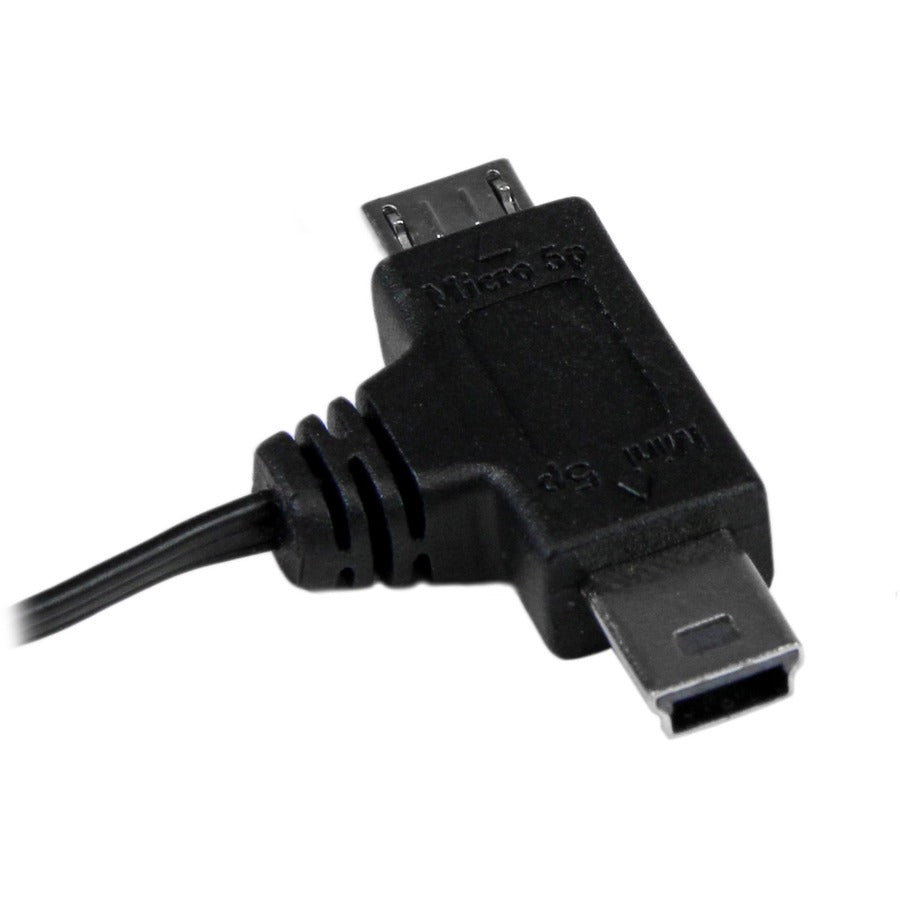 Câble USB rétractable StarTech.com de 2,5 pieds - USB vers Micro USB et Mini USB - M/M USBRETAUBMB
