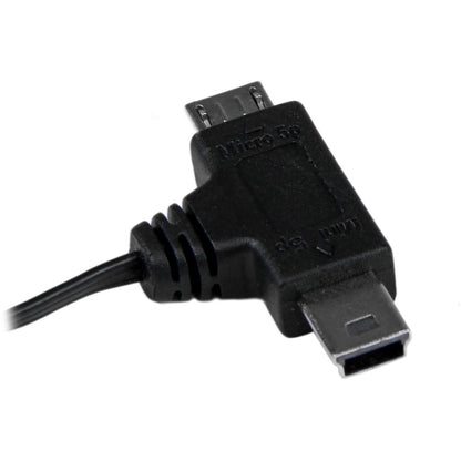 Câble USB rétractable StarTech.com de 2,5 pieds - USB vers Micro USB et Mini USB - M/M USBRETAUBMB
