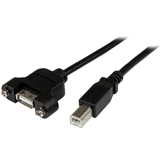Câble USB A vers B pour montage sur panneau StarTech.com de 0,9 m - F/M USBPNLAFBM3