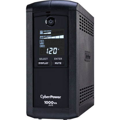 Systèmes d'onduleurs CyberPower CP1000AVRLCD LCD intelligent - Capacité : 1000 VA / 600 W CP1000AVRLCD