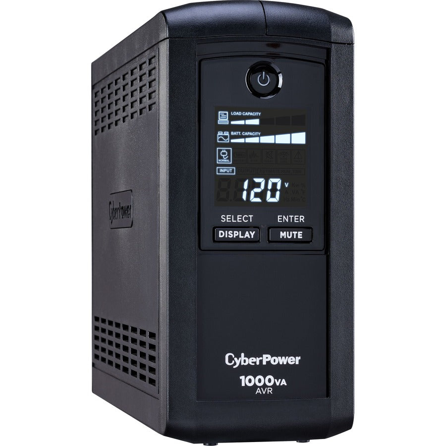 Systèmes d'onduleurs CyberPower CP1000AVRLCD LCD intelligent - Capacité : 1000 VA / 600 W CP1000AVRLCD
