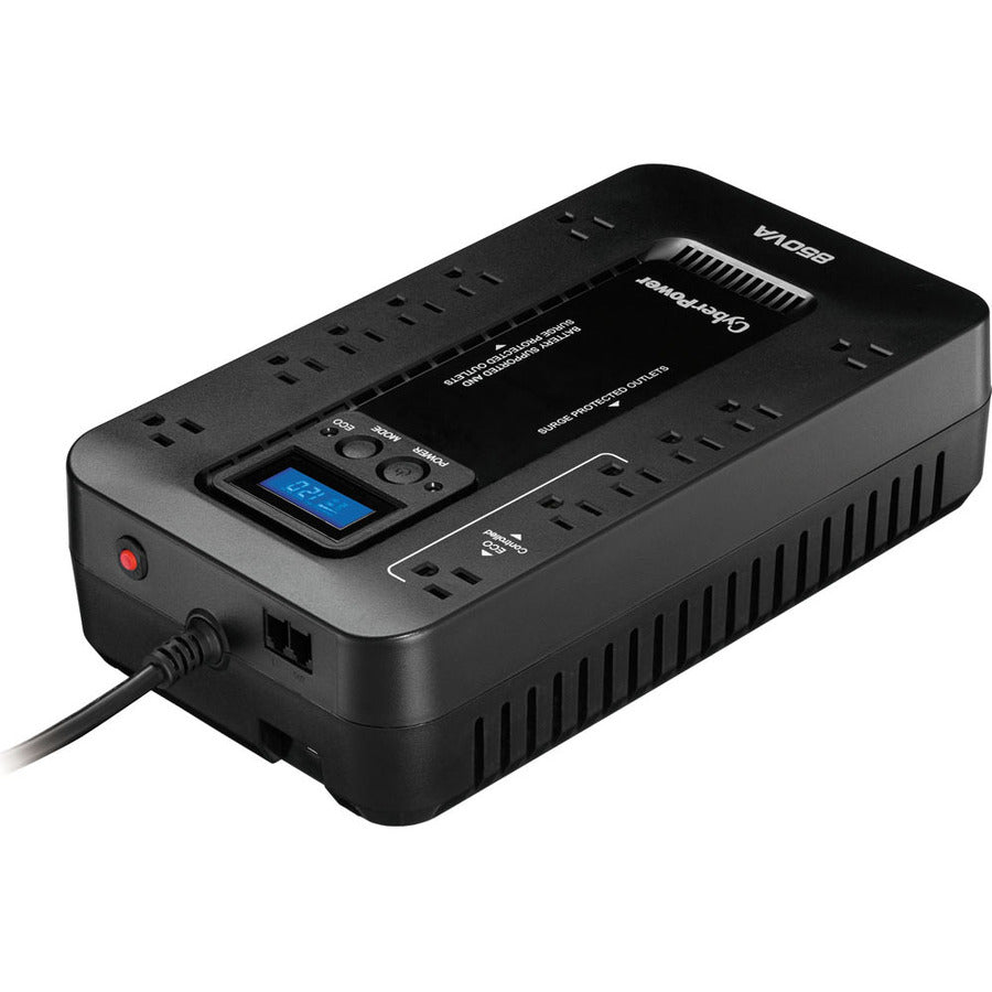 Systèmes d'alimentation sans coupure CyberPower EC850LCD Ecologic - Capacité : 850 VA / 510 W EC850LCD
