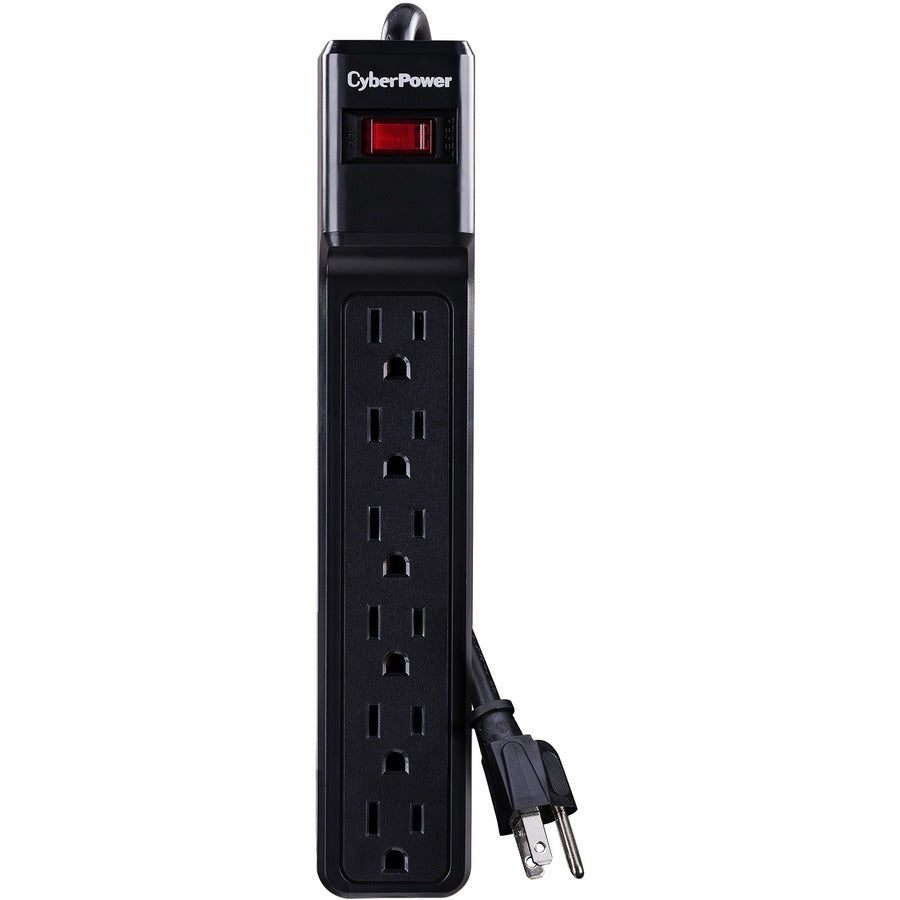 Parasurtenseur CyberPower CSB6012 Essential à 6 prises avec 1 200 joules et cordon de 12 pieds - Boîtes marron unies CSB6012