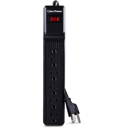 Parasurtenseur CyberPower CSB6012 Essential à 6 prises avec 1 200 joules et cordon de 12 pieds - Boîtes marron unies CSB6012