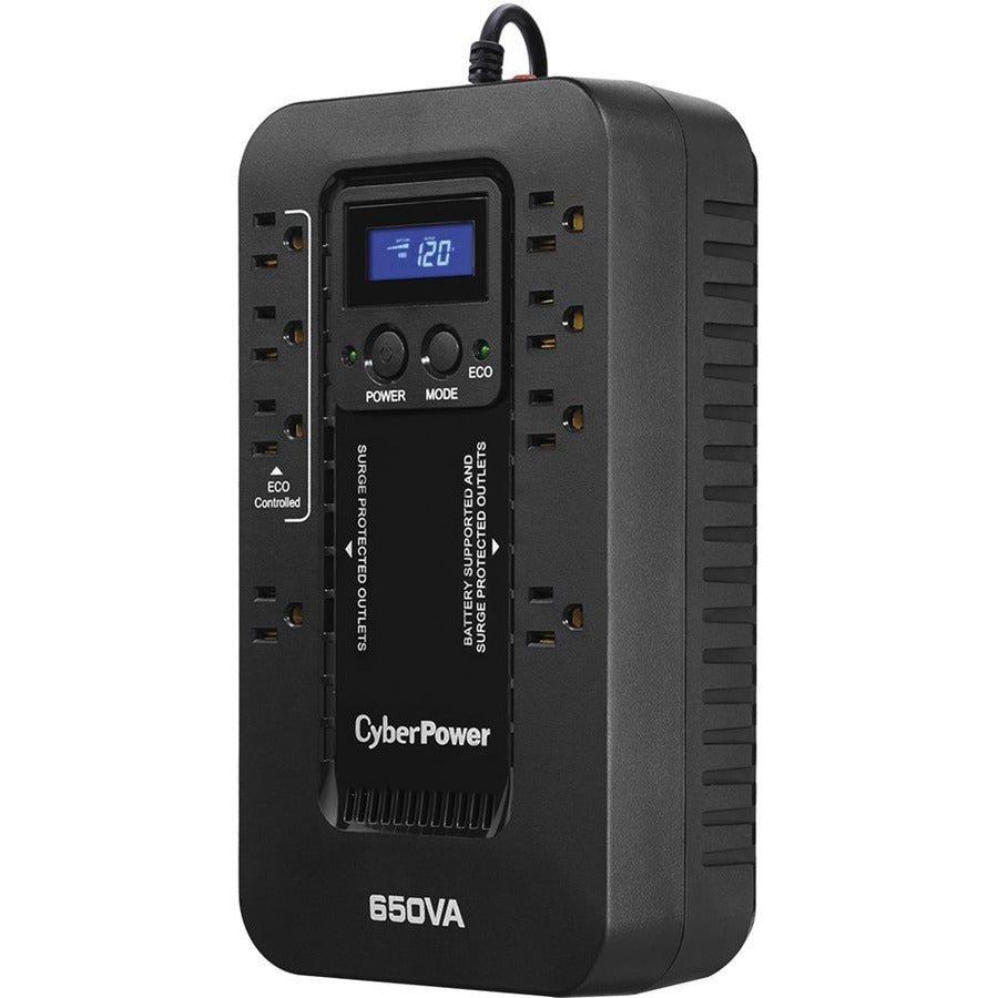 Systèmes d'onduleurs écologiques CyberPower EC650LCD EC650LCD