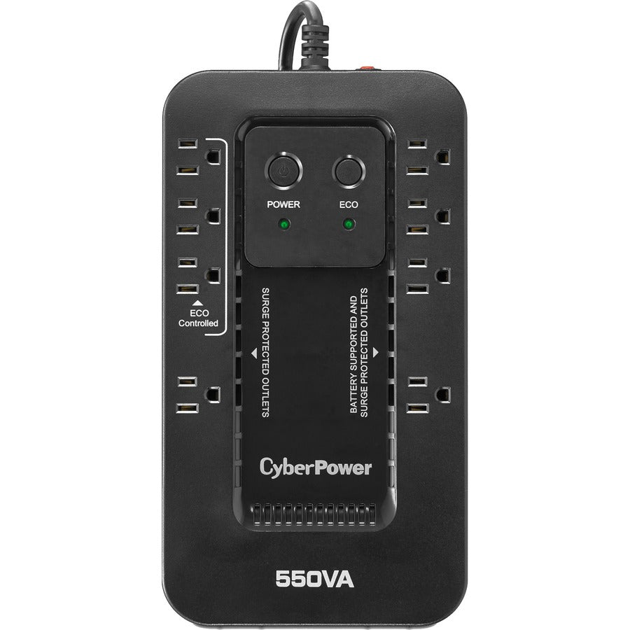 Systèmes d'alimentation sans coupure CyberPower EC550G Ecologic - Capacité : 550 VA / 330 W EC550G