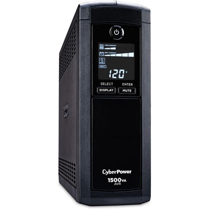 Systèmes d'onduleurs CyberPower CP1500AVRLCD LCD intelligent - Capacité : 1500 VA / 900 W CP1500AVRLCD