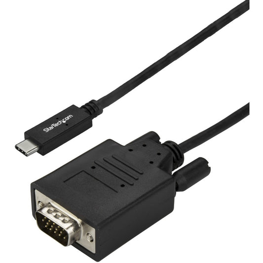 Câble USB C vers VGA StarTech.com de 3 m - Adaptateur d'affichage vidéo 1080p USB Type C DP Alt Mode vers VGA - Fonctionne avec Thunderbolt 3 CDP2VGA3MBNL