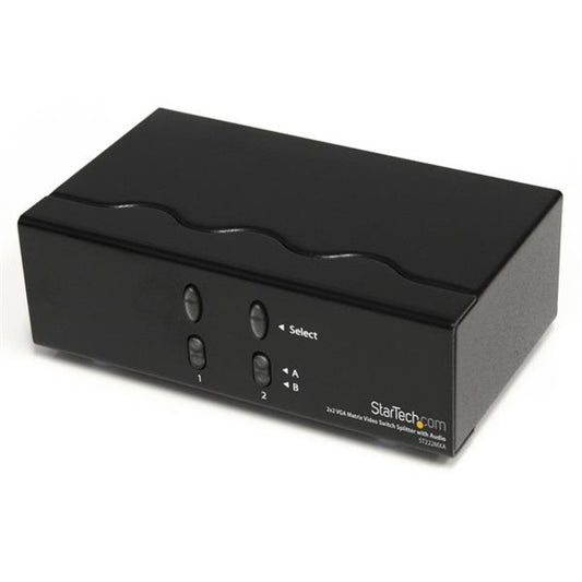 StarTech.com Répartiteur de matrice vidéo VGA 2x2 avec audio ST222MXA