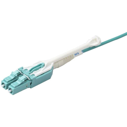 Câble de raccordement à fibre optique MPO8LCPL10M de 10 m de StarTech.com - Câble de raccordement à fibre optique Plenum Rated - OM3 Multimode, 40 Gb - Languette à pousser/tirer - Aqua