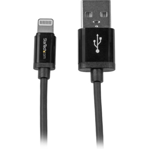 Câble court noir de 15 cm (6 po) avec connecteur Lightning Apple à 8 broches vers USB pour iPhone/iPod/iPad USBLT15CMB USBLT15CMB