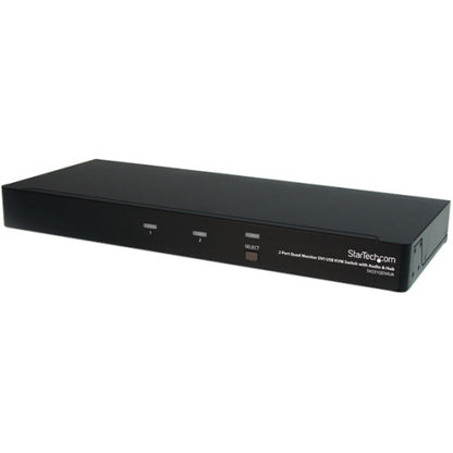 StarTech.com Commutateur KVM USB Dual-Link DVI à 2 ports pour quatre écrans avec audio et hub SV231QDVIUA