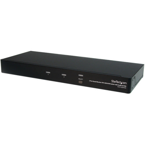 StarTech.com Commutateur KVM USB Dual-Link DVI à 2 ports pour quatre écrans avec audio et hub SV231QDVIUA