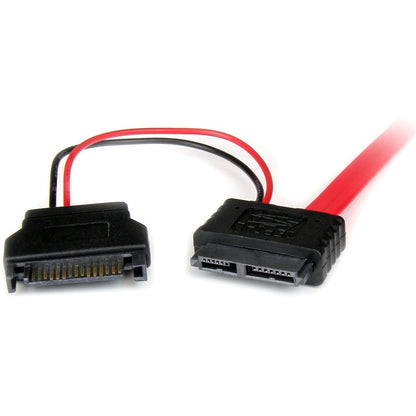 StarTech.com Câble adaptateur Slimline SATA femelle vers SATA de 0,5 m avec alimentation SATA SLSATAF50CMS