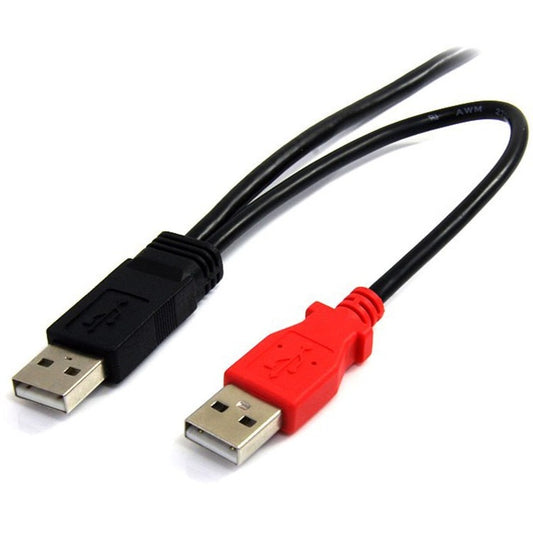 Câble USB en Y de 30 cm pour disque dur externe StarTech.com USB2HABMY1