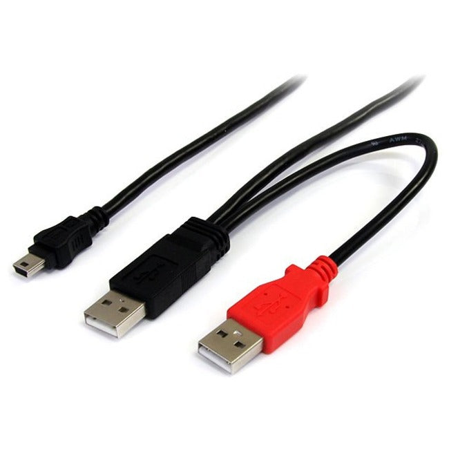 Câble USB en Y de 30 cm pour disque dur externe StarTech.com USB2HABMY1