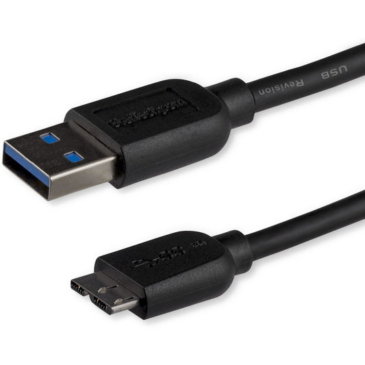 Câble USB 3.0 A vers Micro B SuperSpeed ​​Slim de 1 m (3 pi) de StarTech.com - M/M USB3AUB1MS