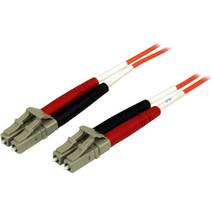 Câble à fibre optique StarTech.com de 1 m - Duplex multimode 50/125 - OFNP Plenum - LC/LC - OM2 - Câble de raccordement à fibre optique LC vers LC 50FIBPLCLC1