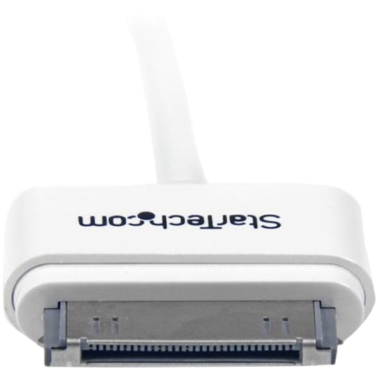 Câble StarTech.com de 1 m (3 pi) avec connecteur Apple Dock vers USB coudé vers la gauche pour iPod/iPhone/iPad avec connecteur étagé USB2ADC1MUL