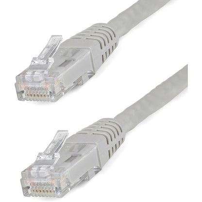 Câble Ethernet CAT6 StarTech.com de 6 m - Gigabit moulé gris - 100 W PoE UTP 650 MHz - Cordon de raccordement de catégorie 6 Câblage certifié UL/TIA C6PATCH20GR