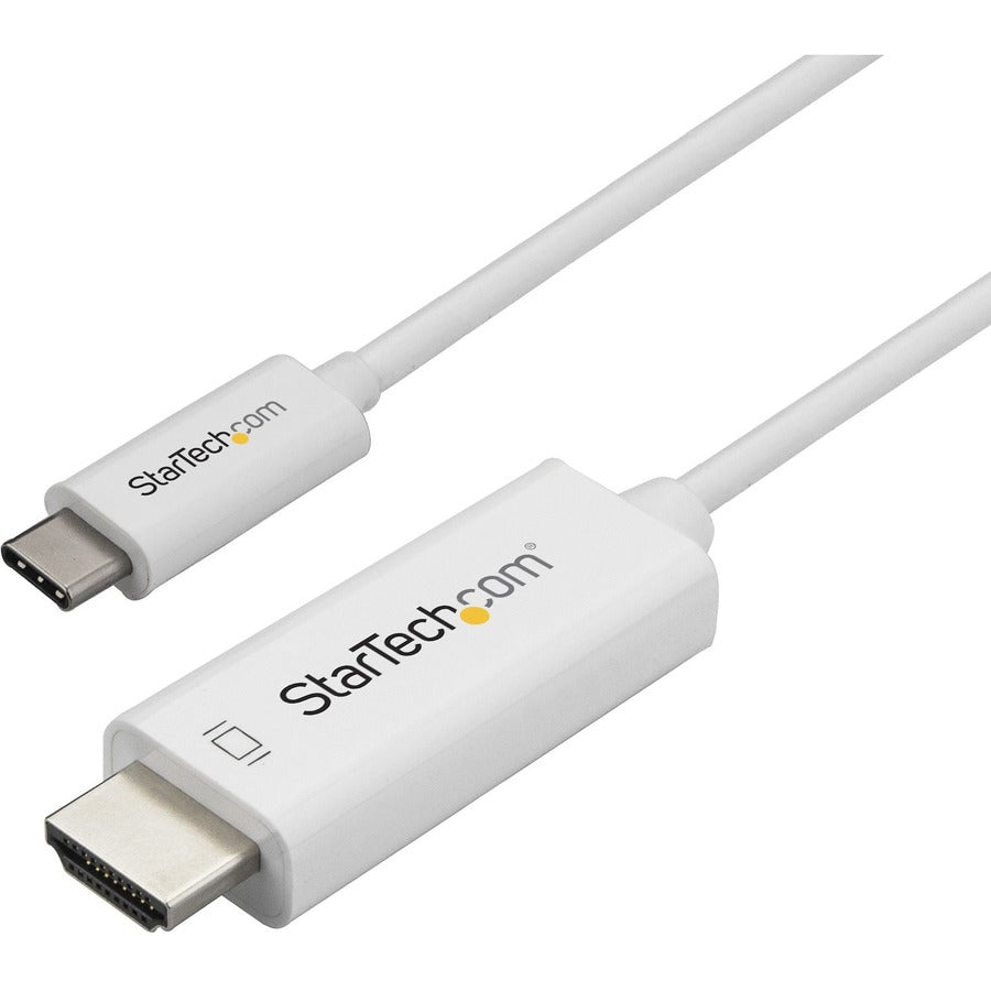 Câble USB C vers HDMI StarTech.com de 3 m - Câble adaptateur d'affichage vidéo USB Type C DP Alt Mode vers HDMI 2.0 4K 60 Hz - Fonctionne avec Thunderbolt 3 CDP2HD3MWNL