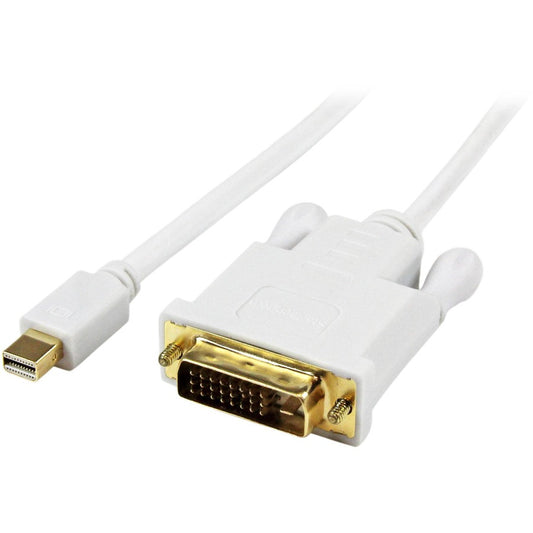StarTech.com Câble adaptateur convertisseur actif Mini DisplayPort vers DVI de 0,9 m - mDP vers DVI 1920 x 1200 - Blanc MDP2DVIMM3WS