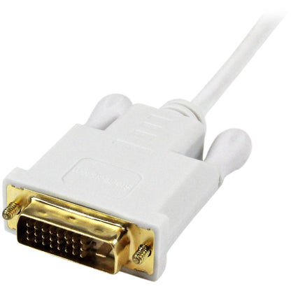 StarTech.com Câble adaptateur convertisseur actif Mini DisplayPort vers DVI de 0,9 m - mDP vers DVI 1920 x 1200 - Blanc MDP2DVIMM3WS