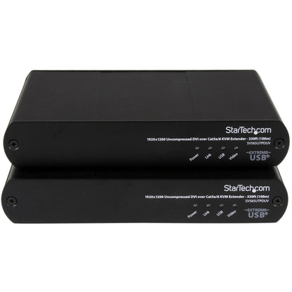 StarTech.com USB DVI over Cat 5e / Cat 6 KVM Console Extender w/ 1920x1200 Uncompressed Video - 330ft (100m) SV565UTPDUV