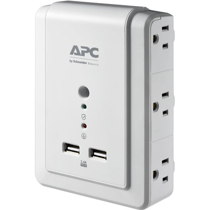 APC by Schneider Electric Essential SurgeArrest Support mural à 6 prises avec USB, 120 V P6WU2