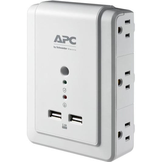 APC by Schneider Electric Essential SurgeArrest Support mural à 6 prises avec USB, 120 V P6WU2