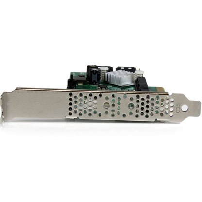 StarTech.com Carte contrôleur RAID PCI Express 2.0 SATA III 6 Gbit/s à 2 ports avec 2 emplacements mSATA et hiérarchisation HyperDuo SSD PEXMSATA3422