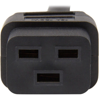 StarTech.com Câble d'alimentation robuste de 3 m, NEMA 5-15P vers C19, 15 A 125 V, 14 AWG, cordon d'alimentation pour ordinateur, câble d'alimentation de gros calibre PXT515191410