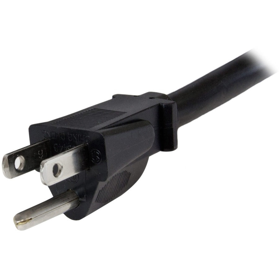 StarTech.com Câble d'alimentation robuste de 3 m, NEMA 5-15P vers C19, 15 A 125 V, 14 AWG, cordon d'alimentation pour ordinateur, câble d'alimentation de gros calibre PXT515191410