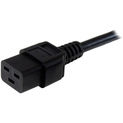 StarTech.com Câble d'alimentation robuste de 3 m, NEMA 5-15P vers C19, 15 A 125 V, 14 AWG, cordon d'alimentation pour ordinateur, câble d'alimentation de gros calibre PXT515191410