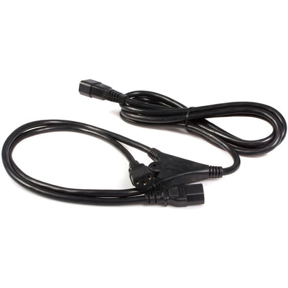 StarTech.com Câble d'extension d'alimentation 3 m, répartiteur C14 vers 2 x C13, 13 A 250 V, 16 AWG, rallonge de cordon d'alimentation pour ordinateur, câble d'extension d'alimentation PXT100Y
