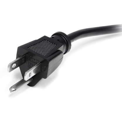 StarTech.com Câble d'alimentation pour ordinateur de 30 cm (1 pi), NEMA 5-15P vers C13, 10 A 125 V 18 AWG, noir Cordon d'alimentation de rechange pour PC, câble d'alimentation pour téléviseur/moniteur PXT1011