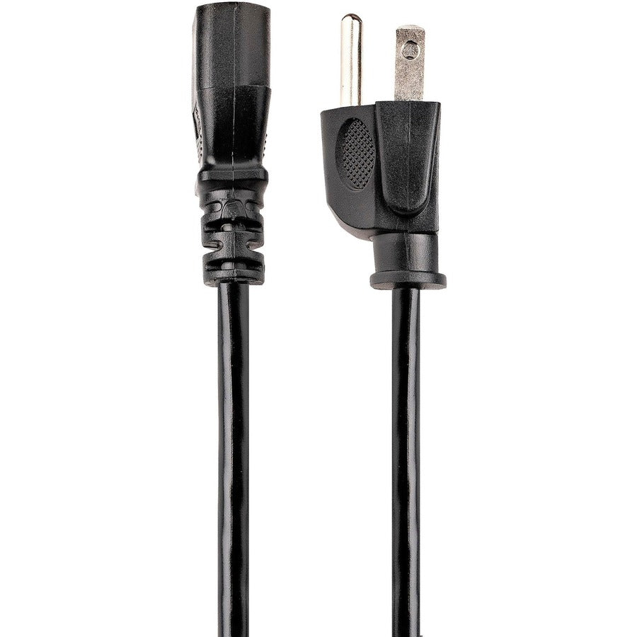 StarTech.com Câble d'alimentation pour ordinateur de 7,6 m (25 pi), NEMA 5-15P vers C13, 10 A 125 V 18 AWG, noir Cordon d'alimentation de rechange pour PC, câble d'alimentation pour téléviseur/moniteur PXT10125